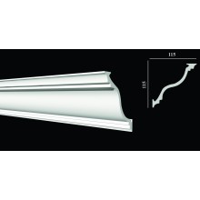 DECOR-DIZAYN  DD504 потолочный плинтус дюрополимер 115х115х2000мм